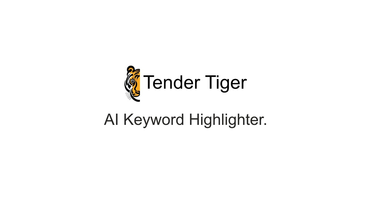 Tender Tiger's AI Keyword Highlighter.