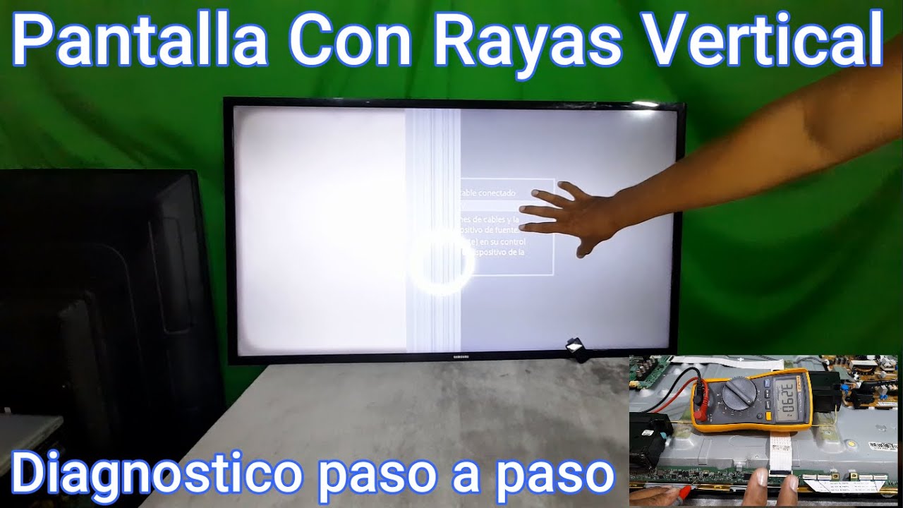 👉Tutorial Reparación de Pantalla Con Rayas Vertical y Corto Circuito👈  Diagnostico paso a paso.