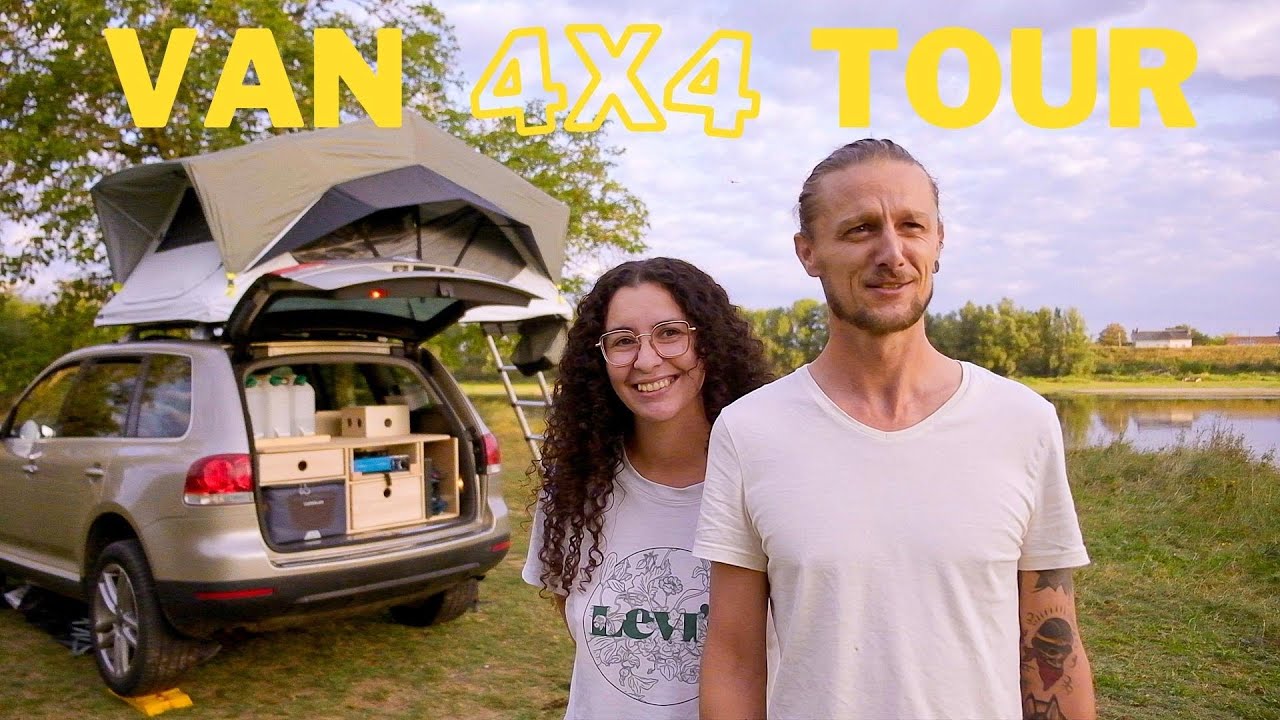 VAN (4×4) TOUR : Gens tout n_s 😅 + PRÉSENTATION de SAM notre 4x4 AMÉNAGÉ et tente Quechua MH500