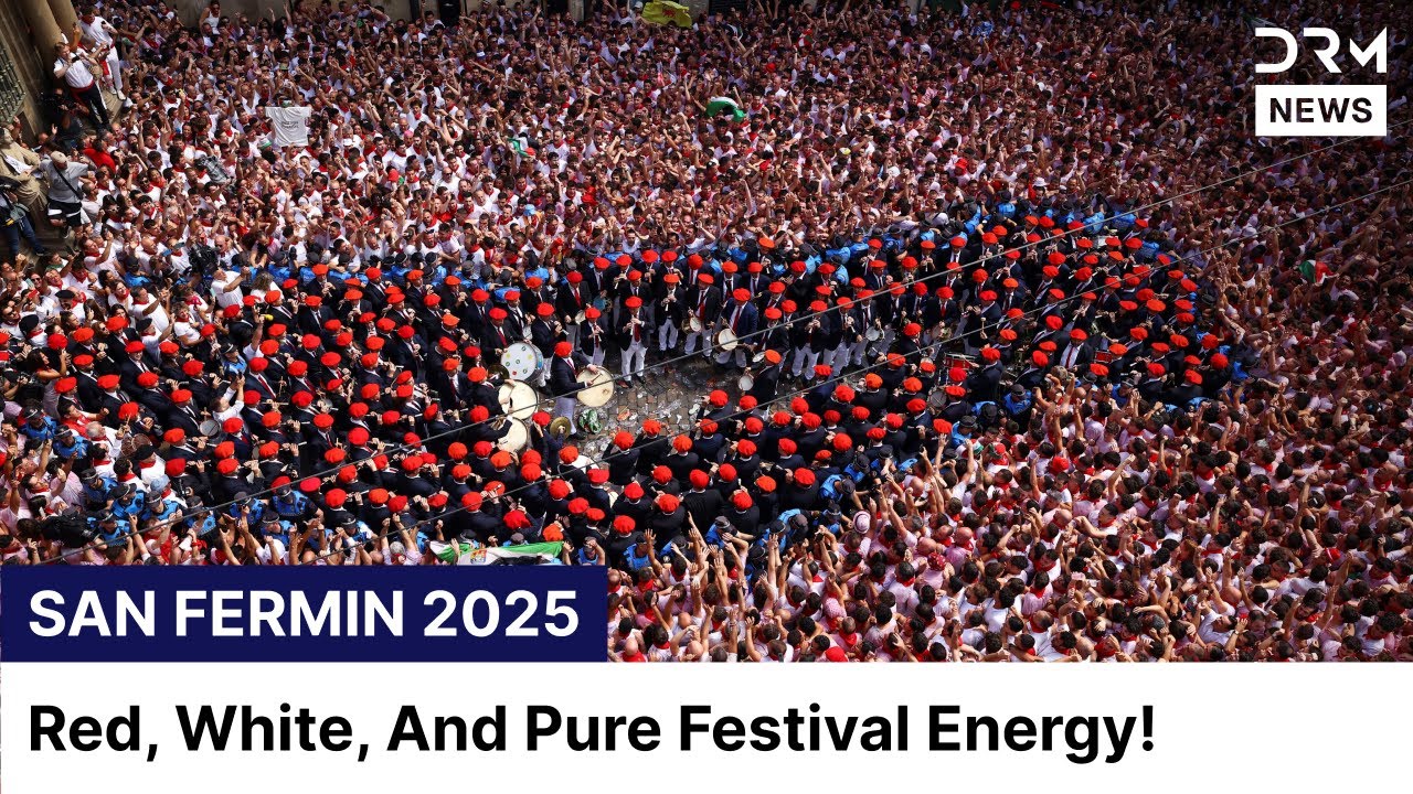 Chupinazo 2025: San Fermin’s Explosive Start! | Thousands gather in Plaza del Ayuntamiento | AQ1G