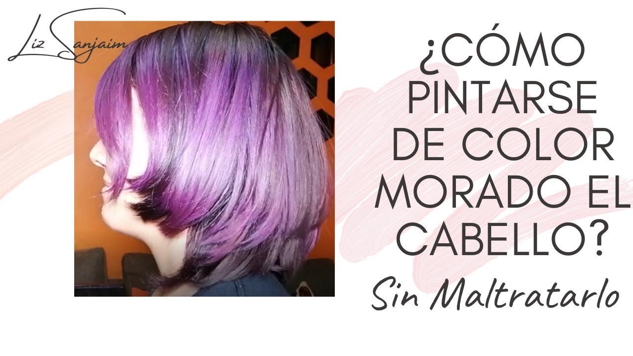 ¿Cómo pintar el cabello de color morado? con violeta de Genciana lo más sencillo y económico