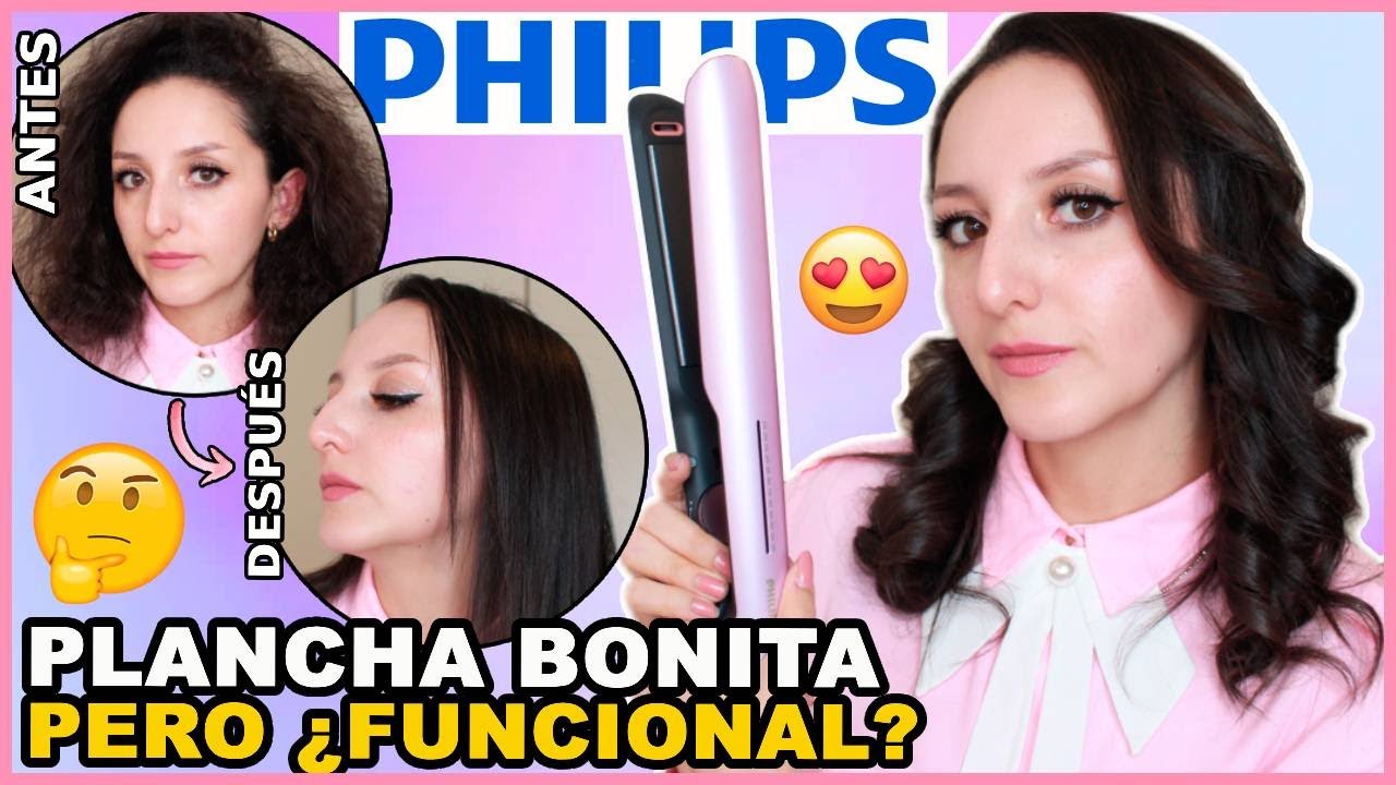 PLANCHA PHILIPS 5000 THERMOSHIELD BHS530/00 | PRUEBA EN CABELLO RIZADO | Lau Kudo