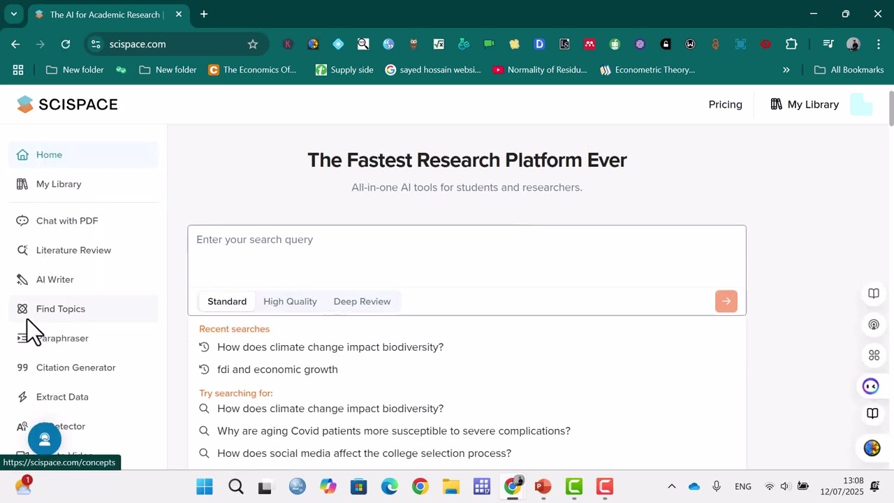 How to Use SciSpace for Academic Research | AI Tool for Students & Researchers (2025)| Scispae AI