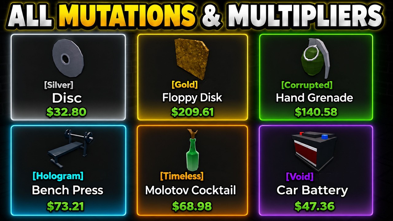 ALL MUTATIONS (MULTIPLIERS) FULL GUIDE in STORAGE HUNTERS OPEN WORLD Roblox
