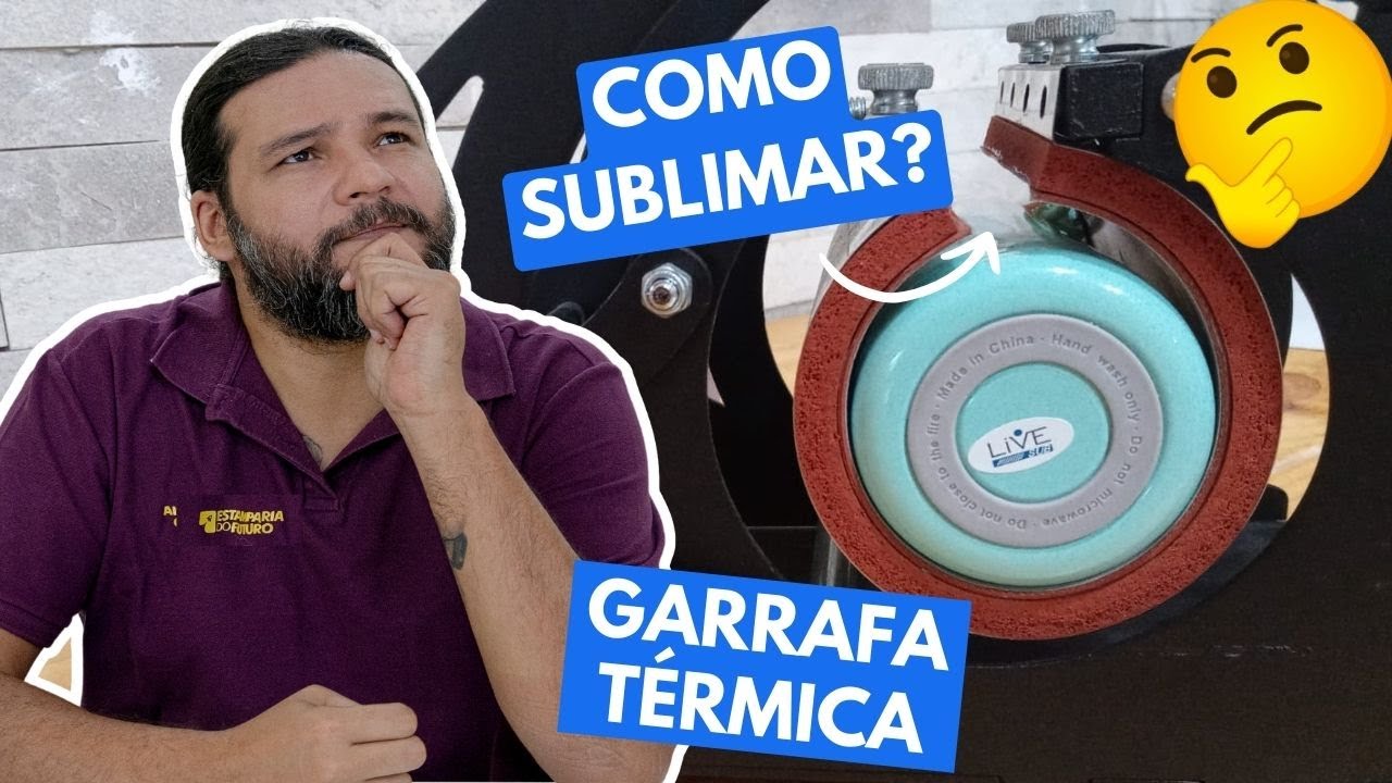 Como sublimar squeeze na Prensa de Caneca convencional