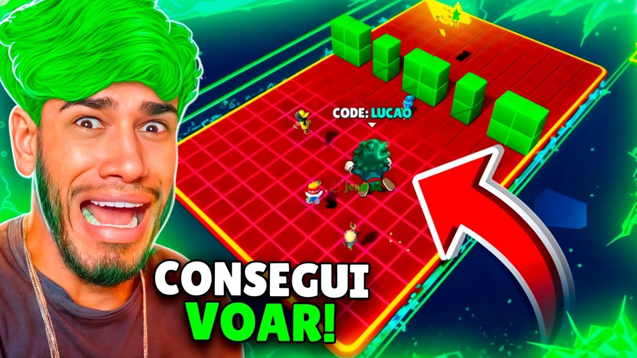 USEI OS PODERES DO MIDORIA PRA GANHAR UMA PARTIDA NO STUMBLE GUYS!