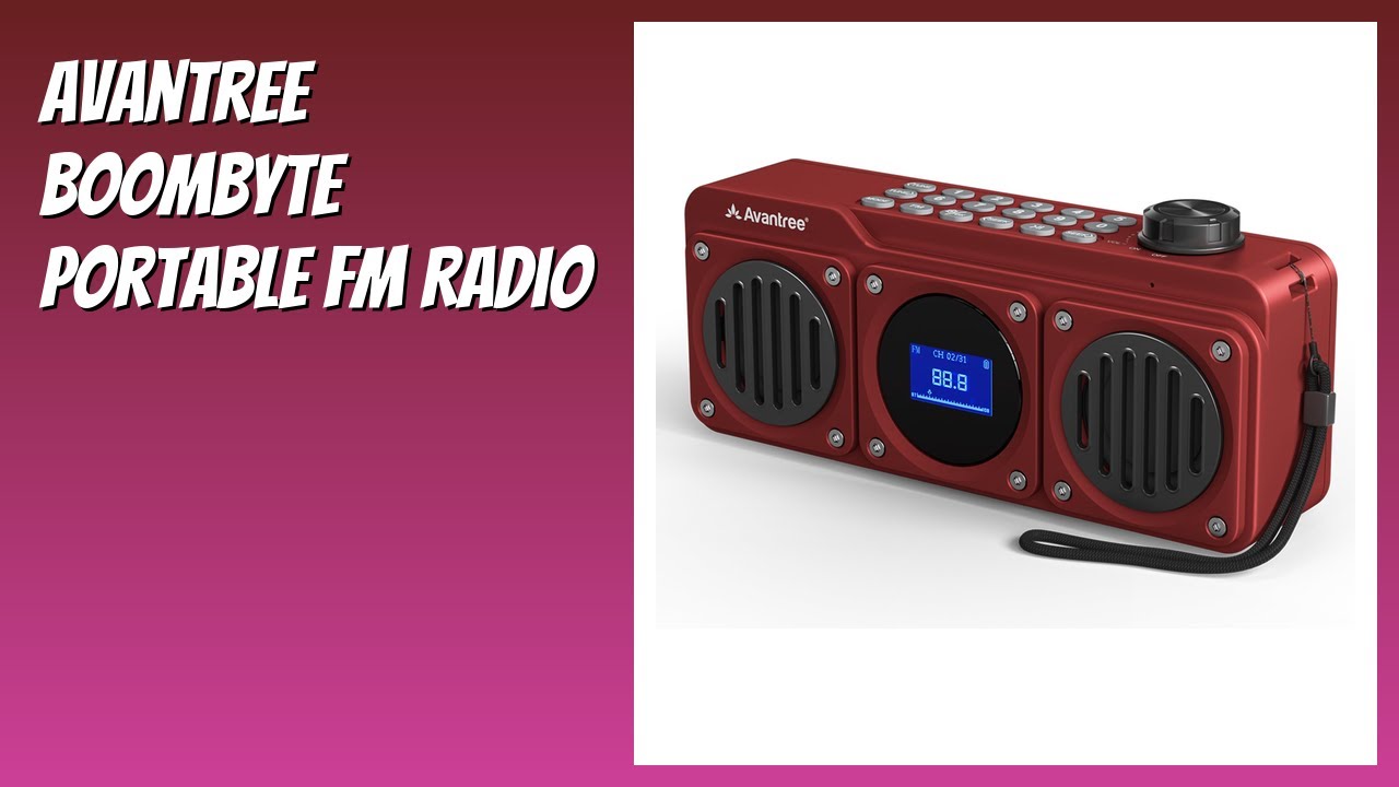 REVIEW (2026): Avantree Boombyte Portable FM Radio. Features