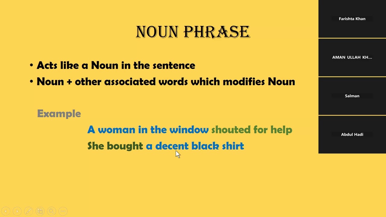 Phrase and its types