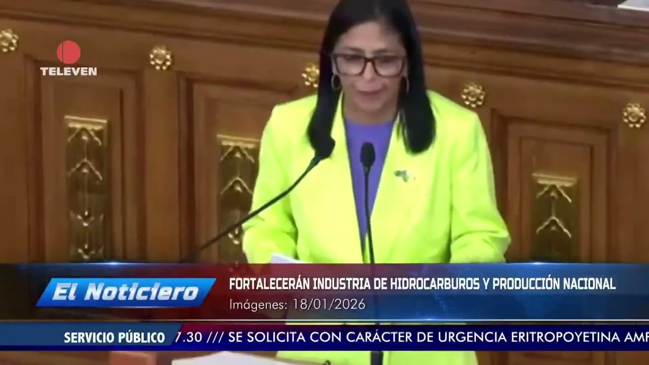 Fortalecer&aacute;n industria de hidrocarburos y producci&oacute;n nacional - El Noticiero emisi&oacute;n meridiana