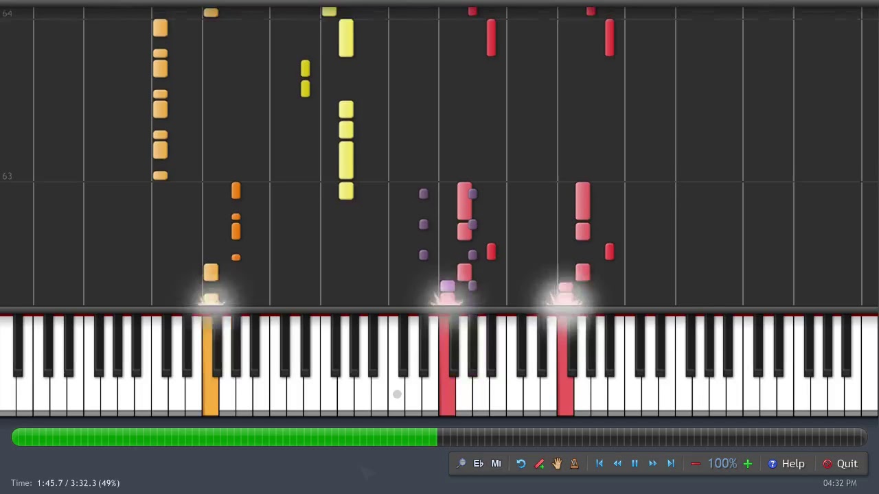 Aqua - Lollipop (Candyman) MIDI Synthesia Piano Tutorial