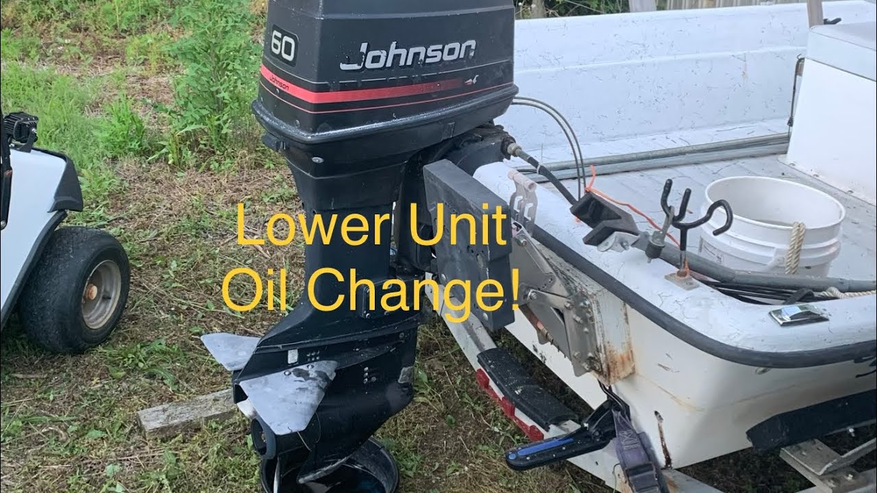 Как обслуживать нижний блок подвесного мотора! {{Johnson/Evinrude 60 л.с.}}