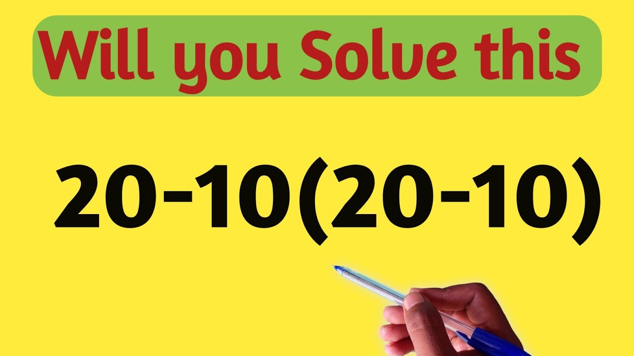 Your Brain Might Freeze On This | Solve This problem | how to solve maths problem step by step 