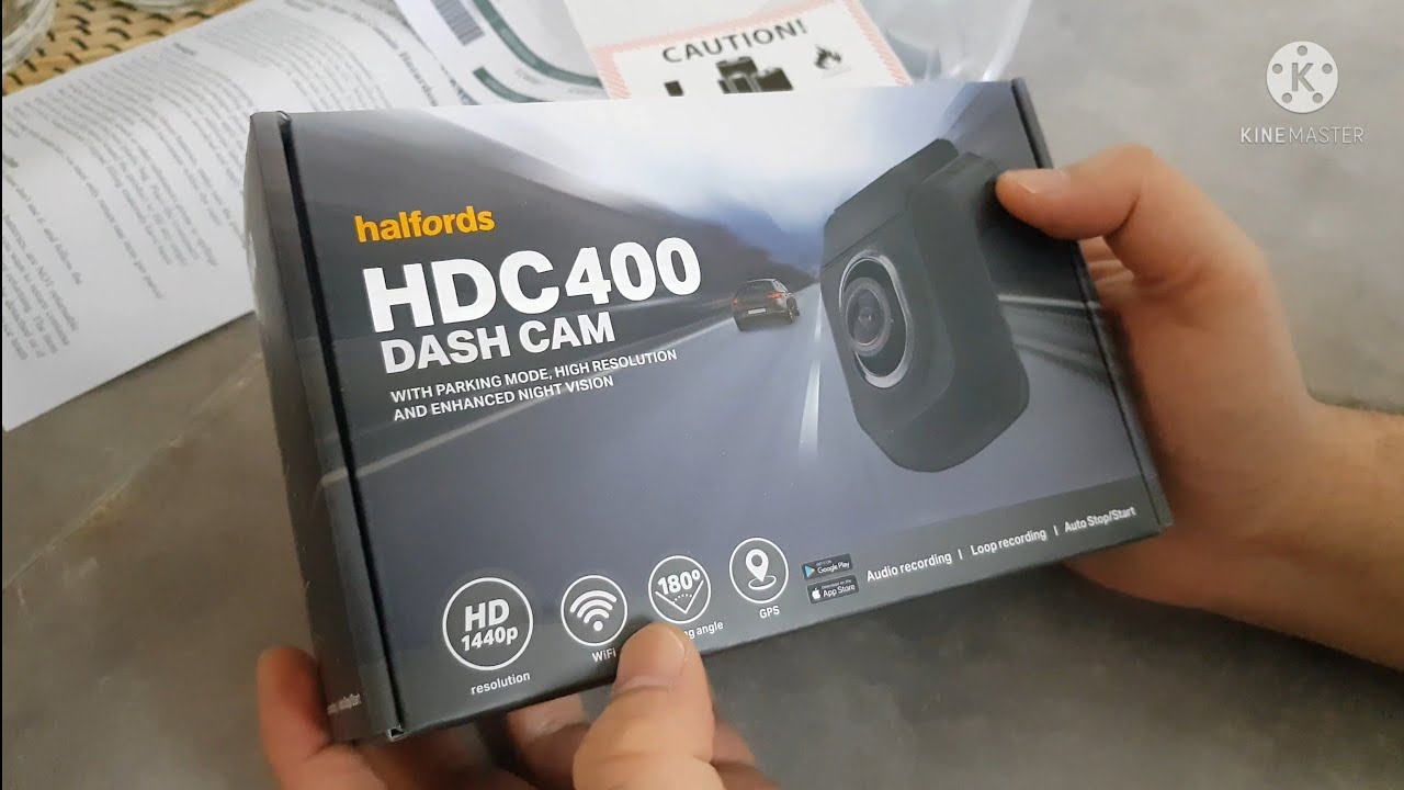 Unboxing - Dash Cam from Halfords - HDC400