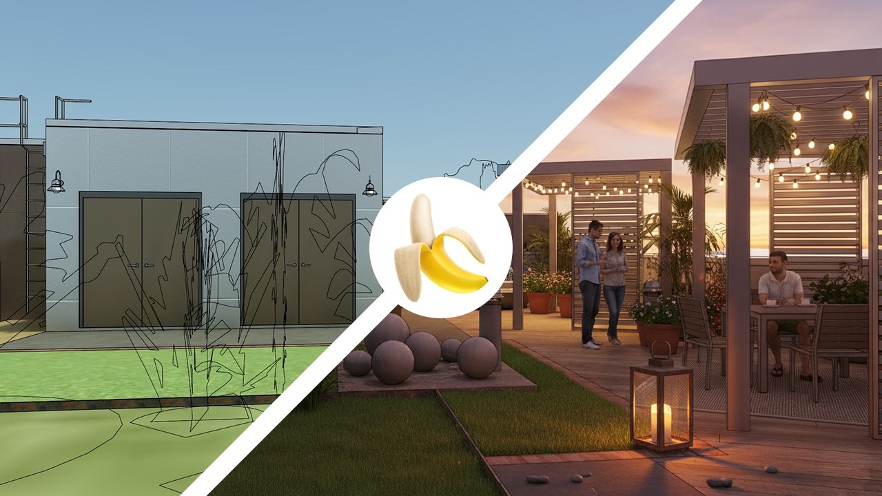 Рендеринг с использованием ИИ в Revit - Gemini Nano Banana + Render Tree
