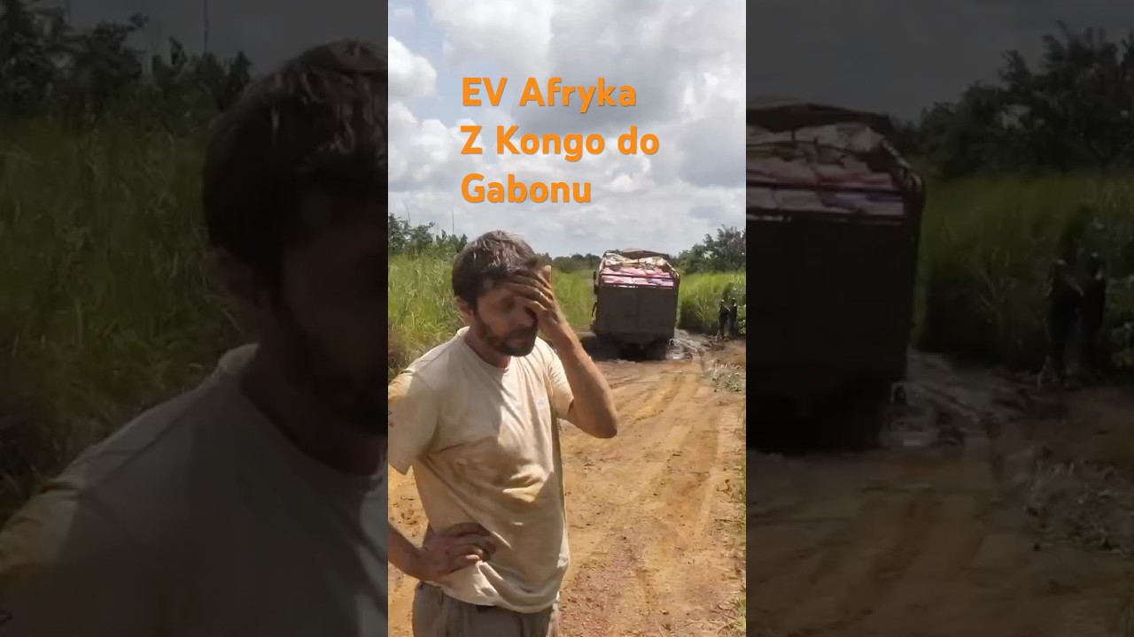 Klasyczny Nissan LEAF pierwszej generacji vs Afryka | Pogranicze Kongo i Gabonu  #automobile