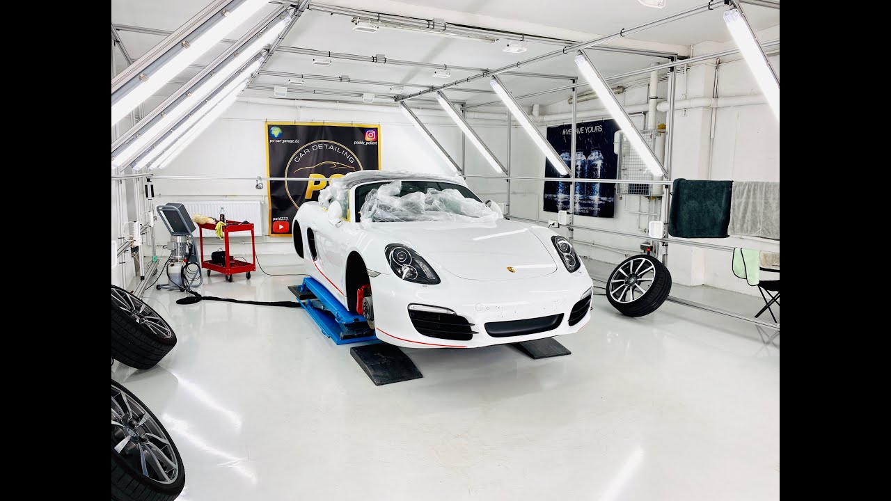 Weißes Auto richtig waschen // PROBLEMSTELLEN // BOXSTER S - Paddy poliert VLOG