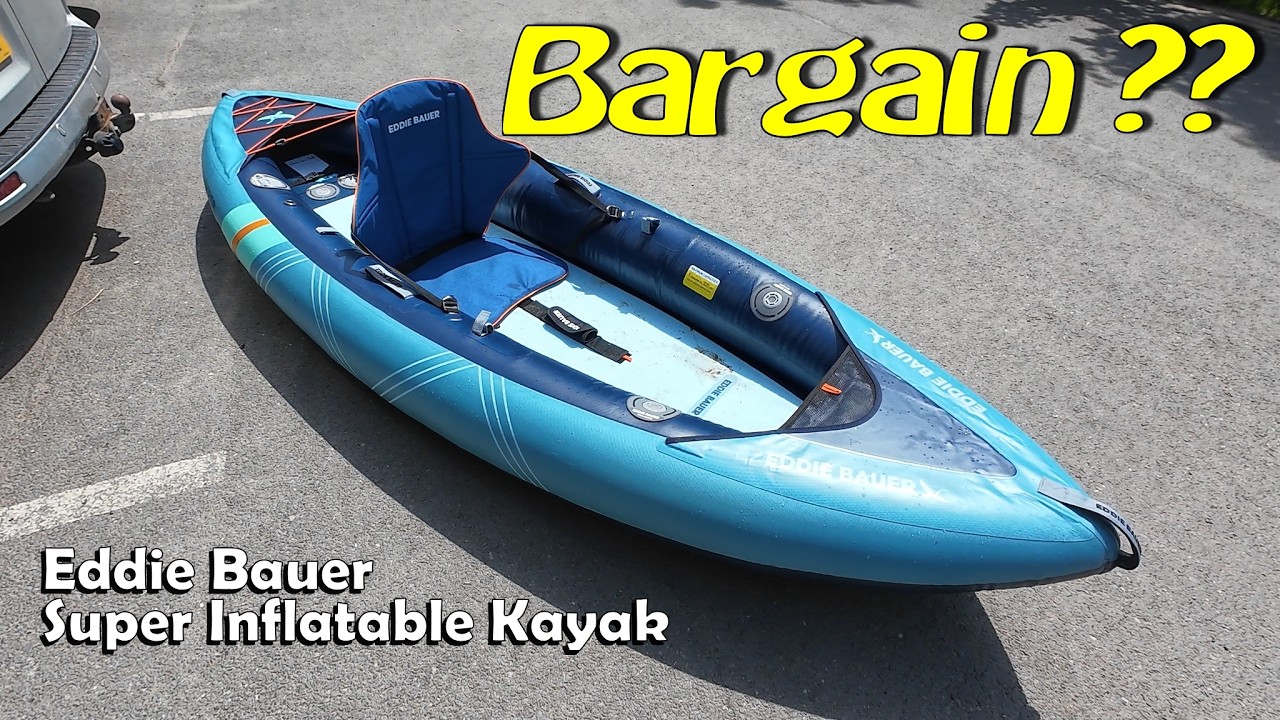 Eddie Bauer Super Inflatable Kayak (CHEAP Drop Stitch Kayak) Test Review