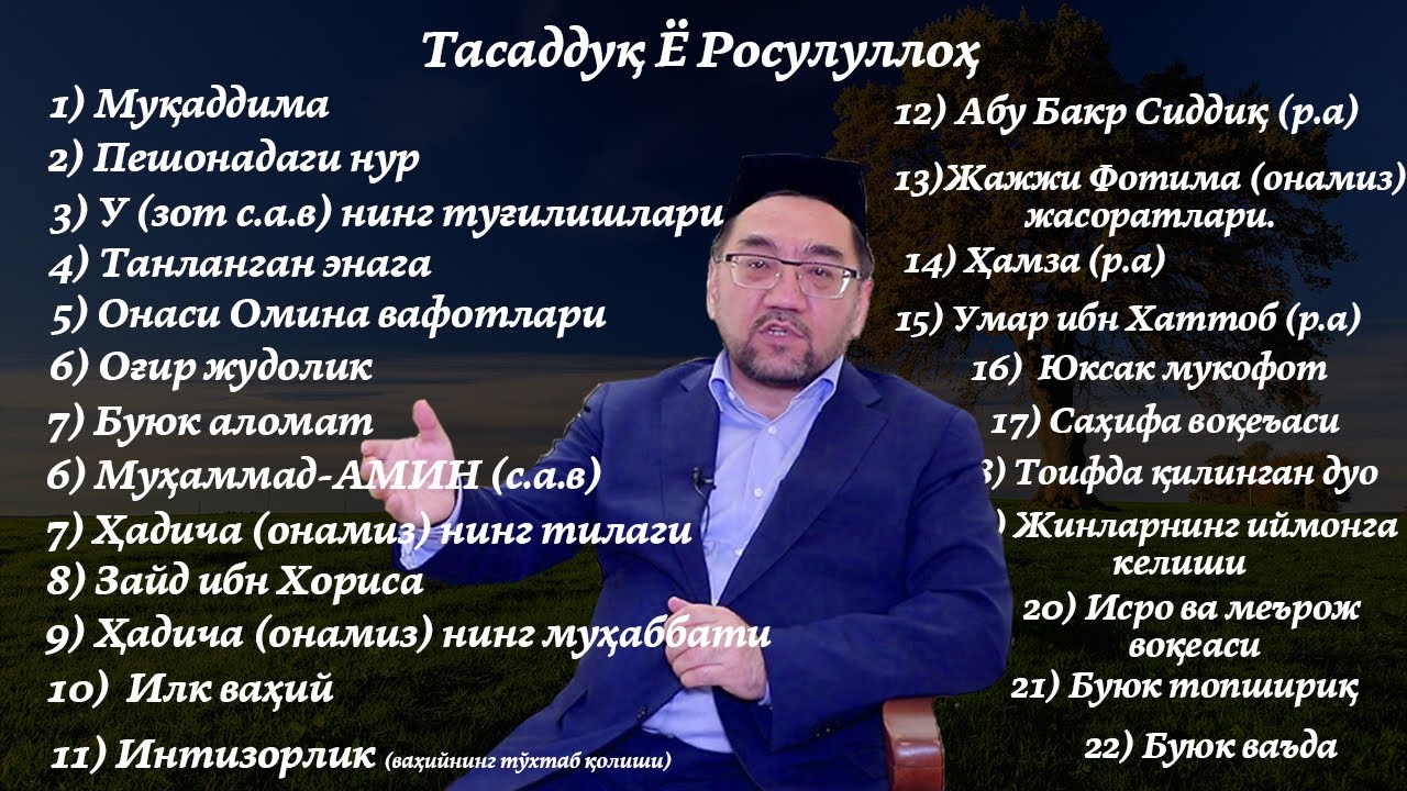 ТАСАДДУҚ Ё РОСУЛАЛЛОҲ  | Нуриддин ҳожи домла (22 маруза жамланган)