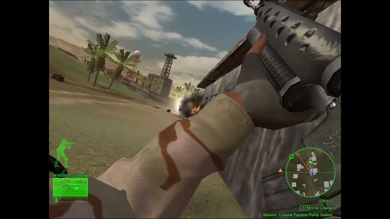 Delta Force Black Hawk Down: Team Saber Iran - Coastal Pipeline Pune Station #gaming