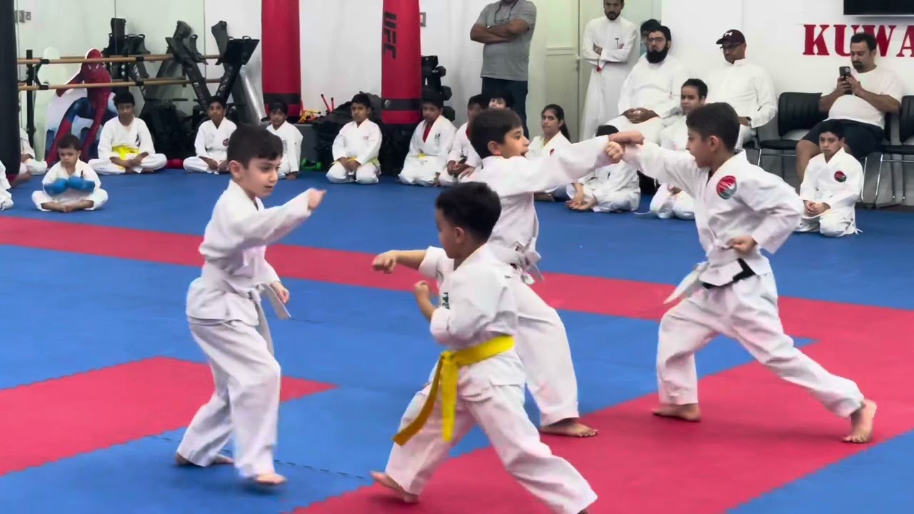 Yellow belt test in kuwait force academy 20.8.2024