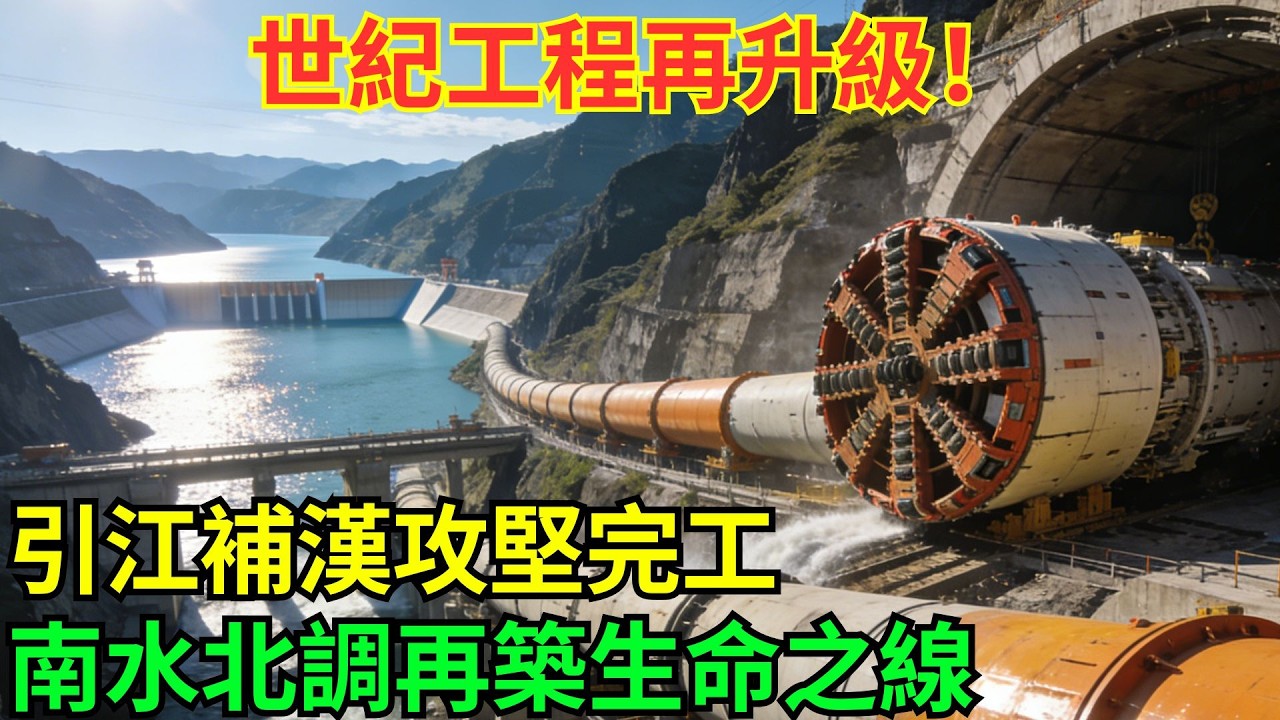 引江補漢攻堅超級工程，南水北調再添大動脈，北方解渴有保障！#科普#國際觀點#熱門#生態修複#沙漠