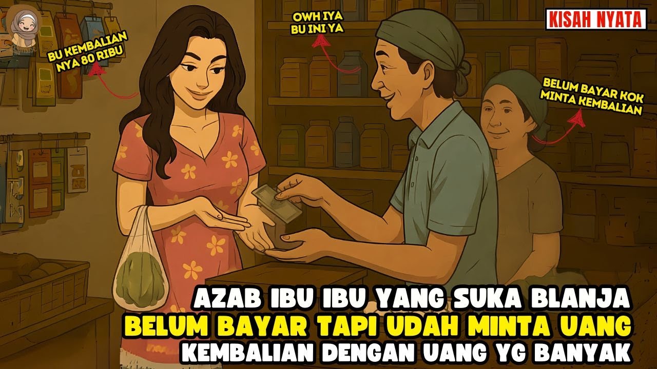AZAB IBU IBU YG SUKA BELANJA BILANG UDAH BAYAR DAN MINTA KEMBALIAN TAPI BLUMII SINETRON AZAB