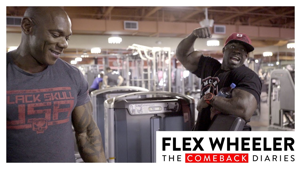 Flex Wheeler Training Legs With Kali Muscle 8 Weeks Out From Olympia | Flex Wheeler Comeback Diaries