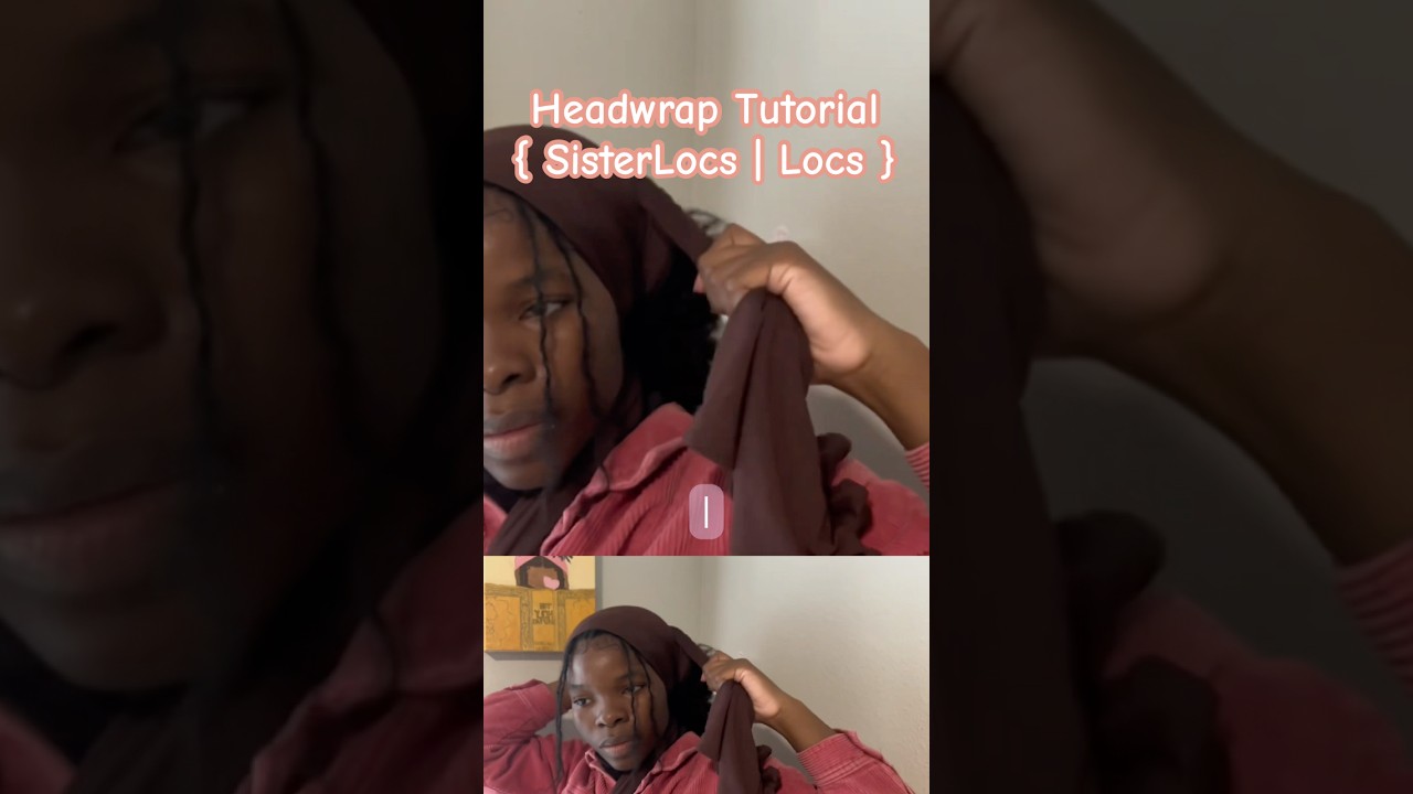 Headwrap tutorial for SisterLocs | Locs 🌸 