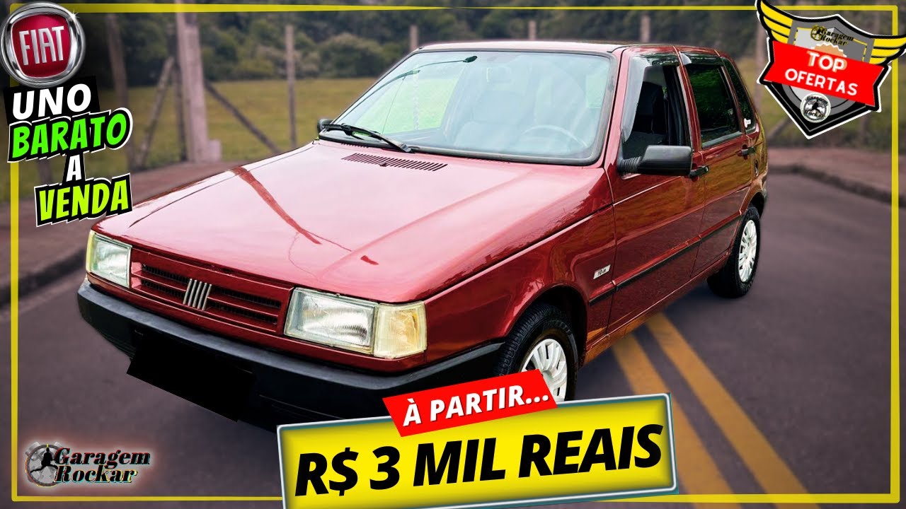 FIAT UNO BARATO A VENDA IDEAL PRA PRIMEIRO CARRO [À PARTIR DE 3 MIL] Top Ofertas Rockar #unobarato