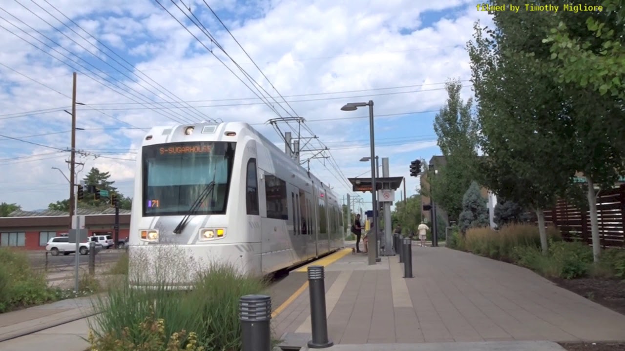 Streetcars (Trams) in Salt Lake City, Utah, 2018