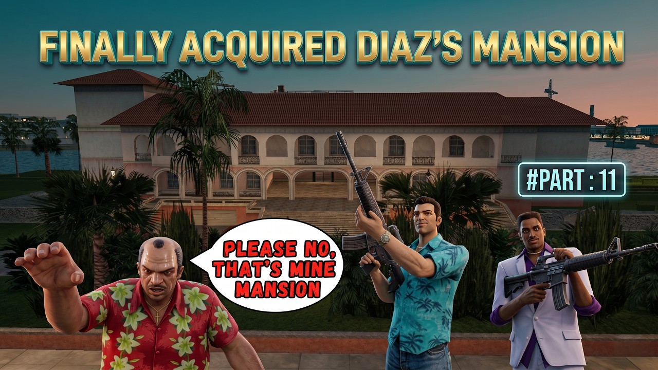 Finally We Acquired Diaz's Mansion🤩|| Saved Lance From Gangsters😲|| Part:11 #gta