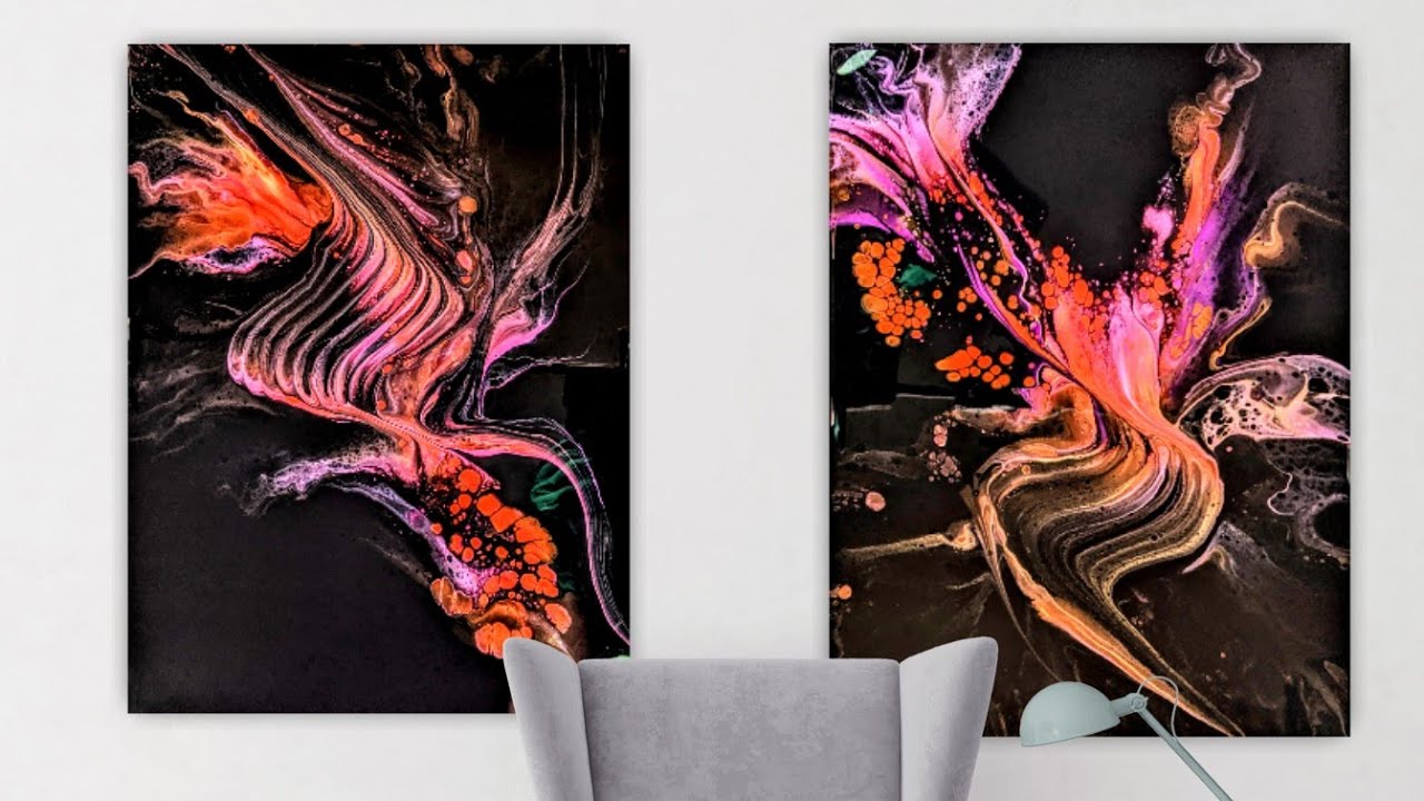(146) Beautiful Modified Dutch Pours ~ Catalyst Wedge Fluid Art
