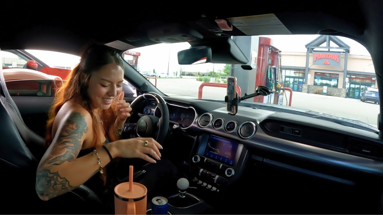 DRIVE WITH ME: coffee shop, gas, and I might have broke my exhaust... again