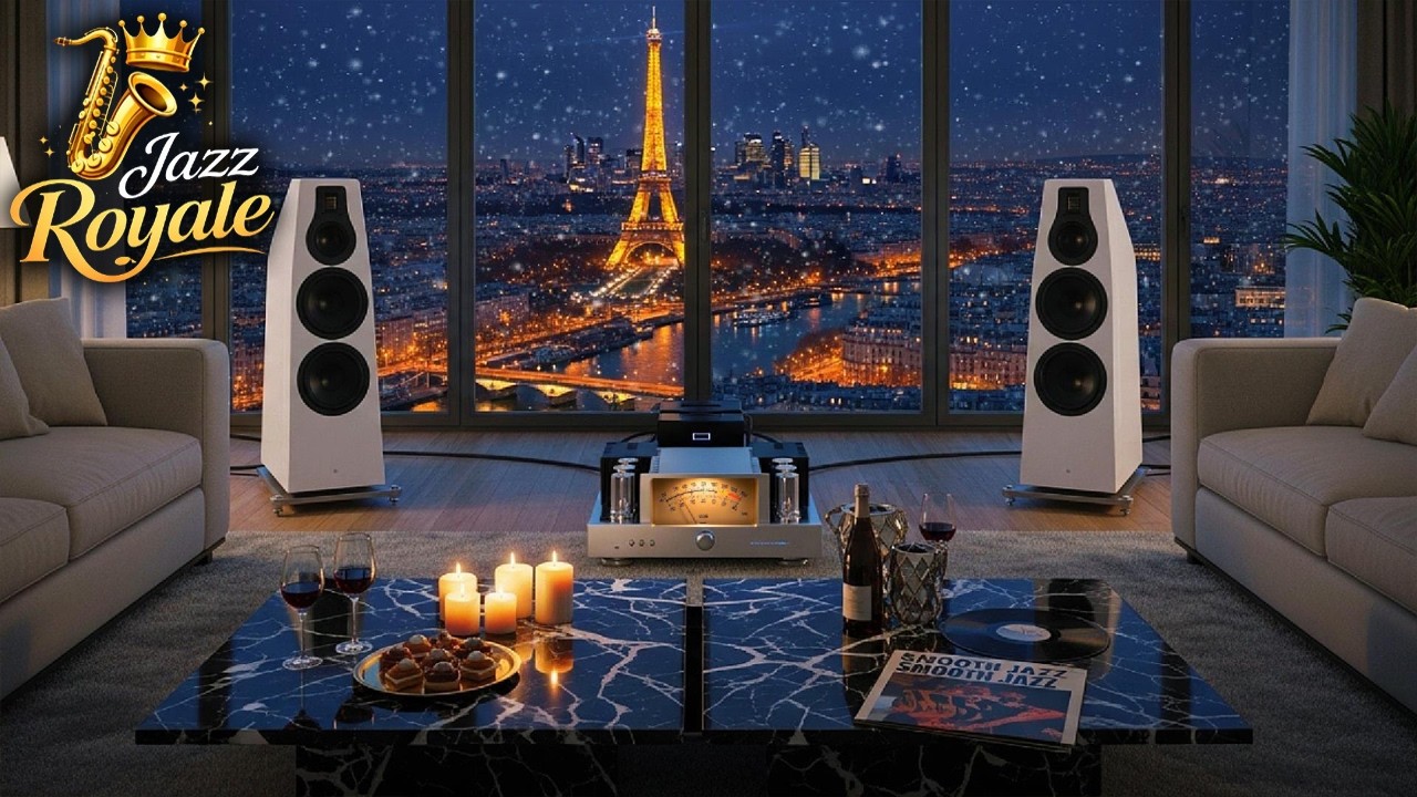 Romantic City Night Jazz 🌙 Calm Background Jazz for Study, Focus & Relax
