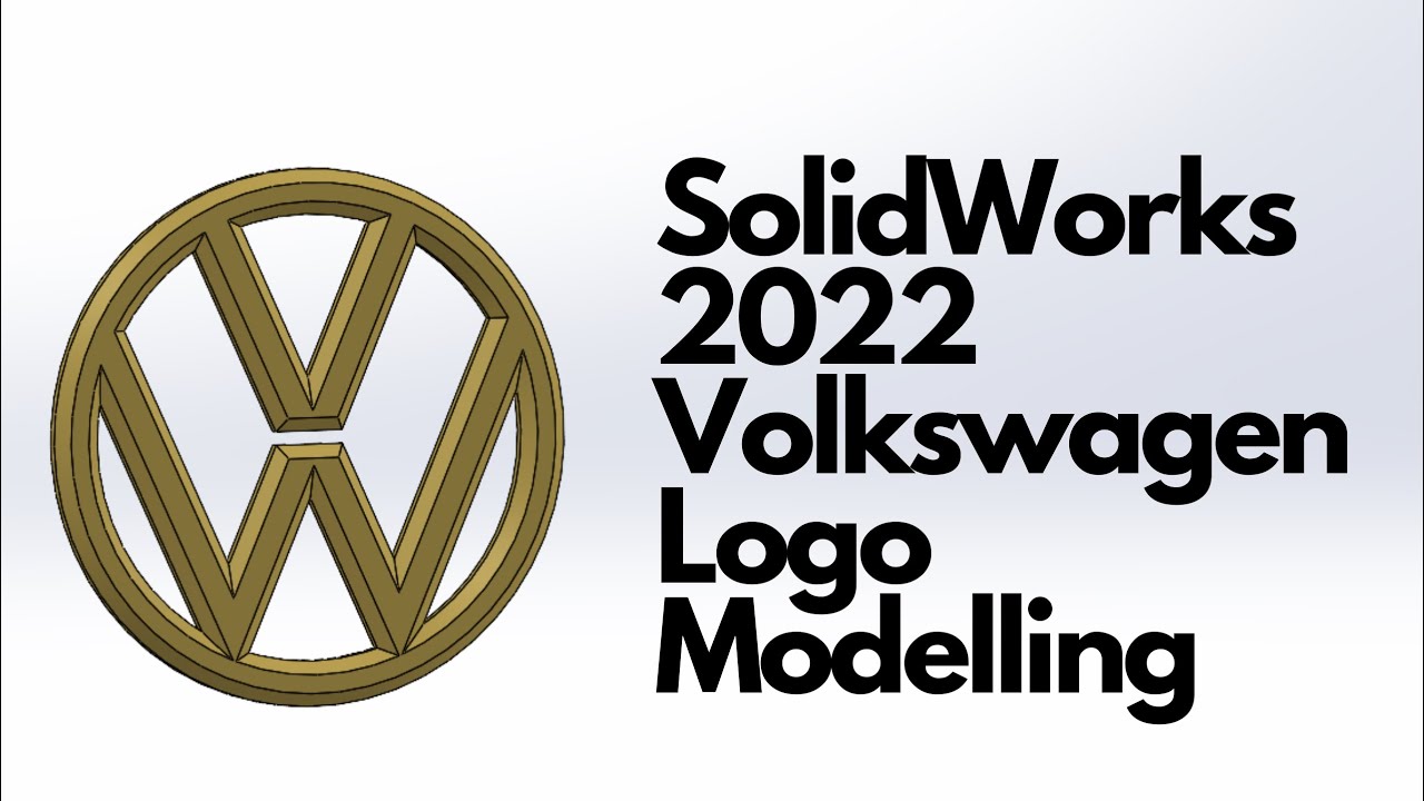 SolidWorks 2022 - Моделирование логотипа Volkswagen