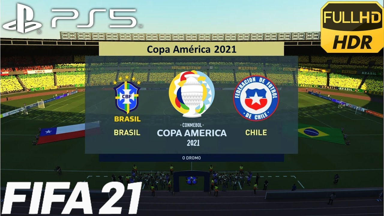 FIFA 21 PS5 | Brasil vs Chile | Copa América Cuartos | 1080p60fps HDR | Español Latino