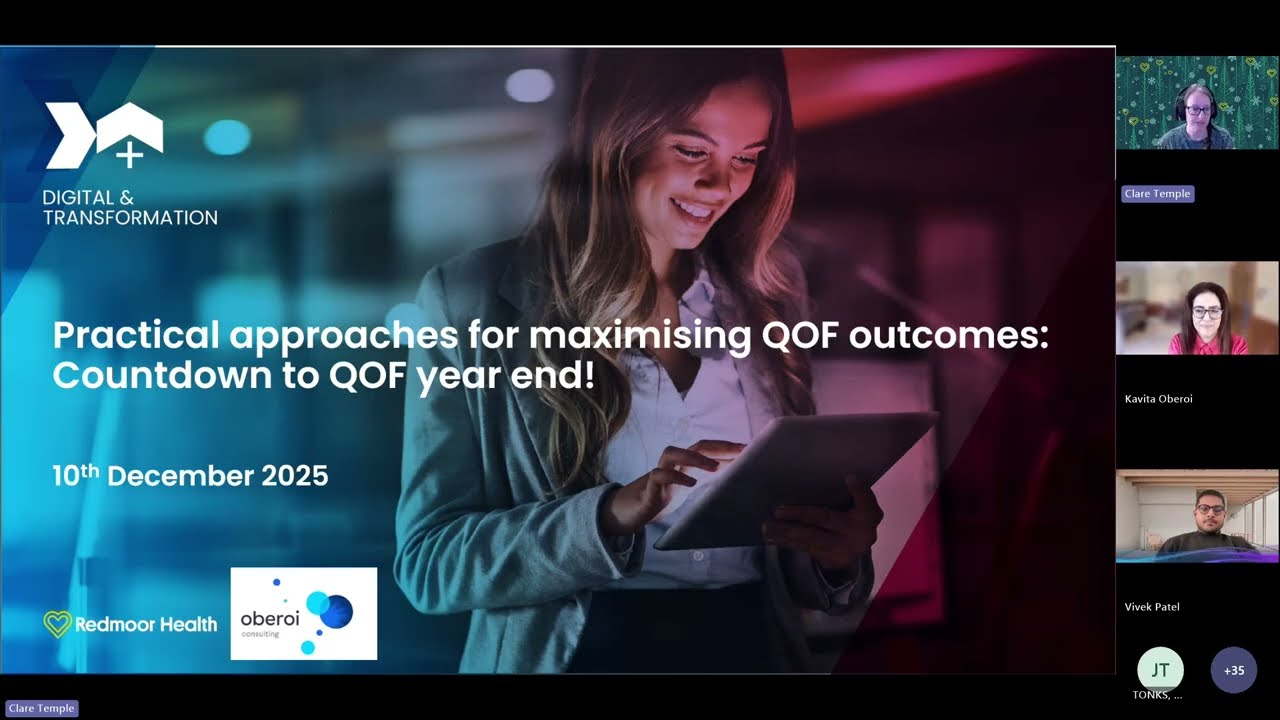 Practical approaches for maximising QOF outcomes