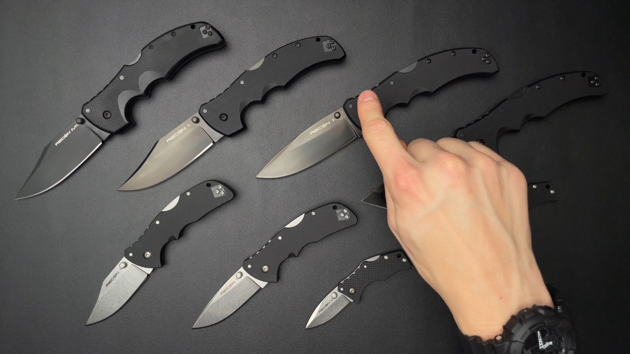 Cold Steel Recon 1 – przegląd wszystkich wariantów: Micro, Mini, pełny rozmiar i MagnaCut