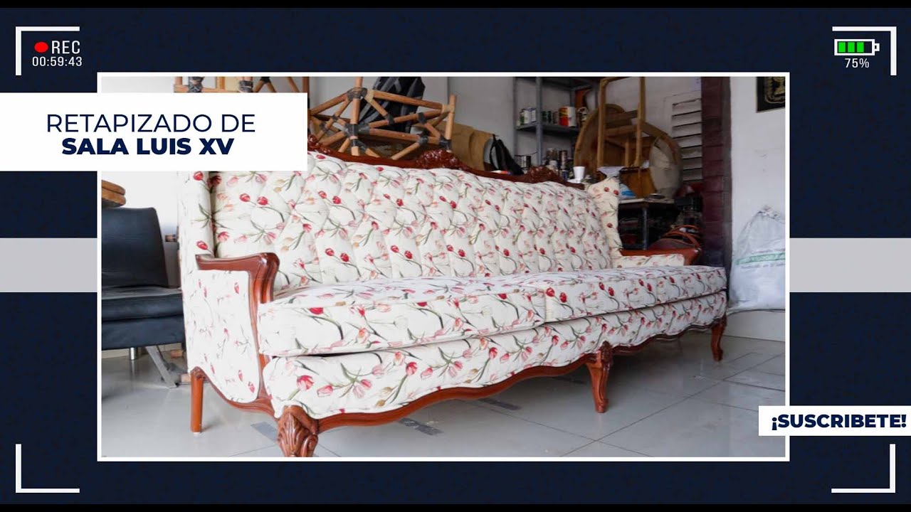 RETAPIZADO DE SALA LUIS XV - Tapicería Jerusalén
