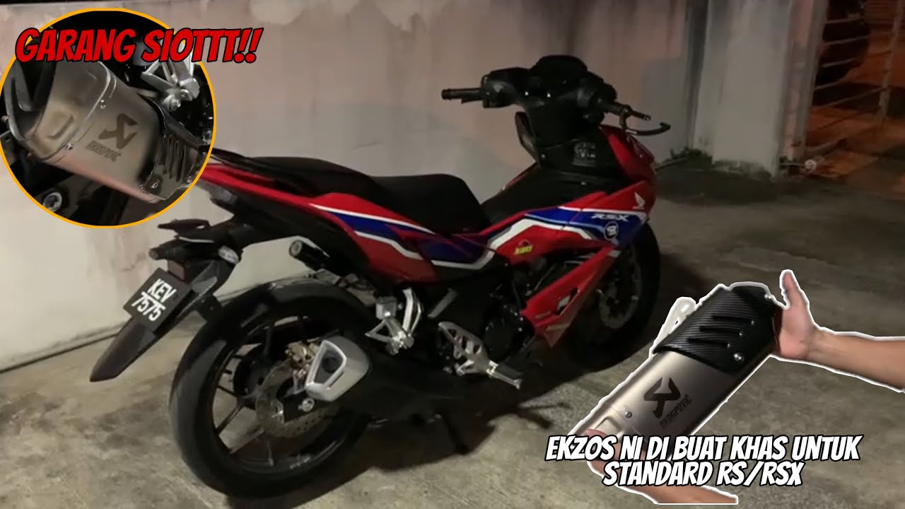 MANTUL!! Ekzos OPEN TerPADU Untuk STANDARD MOTOR HONDA RS/RSX 🤩 #lemangraya