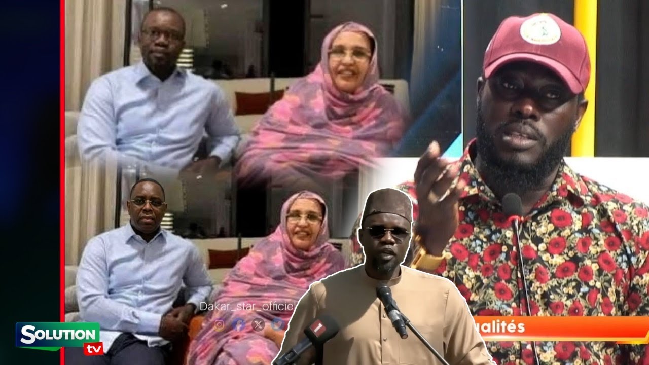 MONTAGE  OU VRAI SOHAIBOU DIOP MONTRE UNE PHOTO DE OUSMANE SONKO ET MACKY SALL...