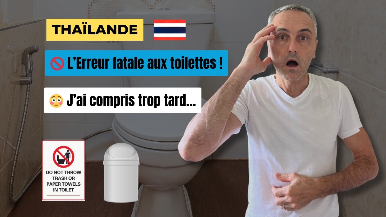 Ne fais pas cette erreur dans les toilettes en Thaïlande !