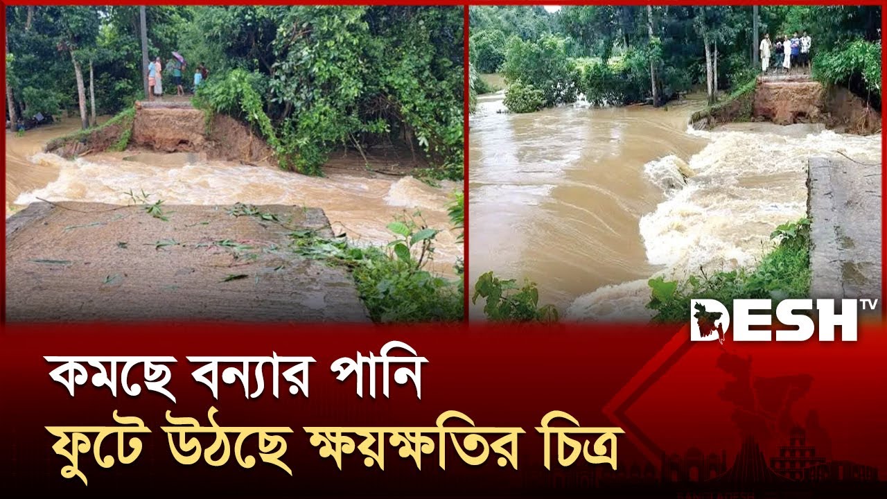 ফেনীতে কমছে বন্যার পানি ফুটে উঠছে ক্ষয়ক্ষতির চিত্র  | Feni Flood Situation | Desh TV