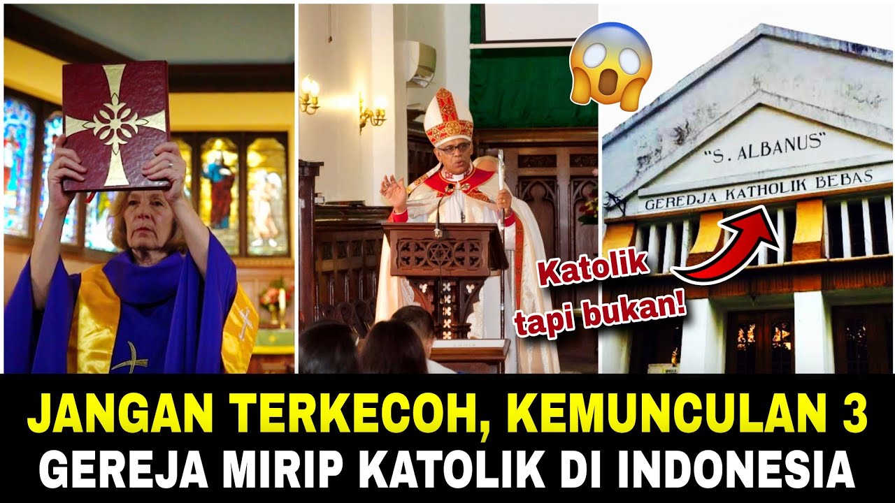 Heboh! Kemunculan 3 GEREJA MIRIP KATOLIK di INDONESIA‼️No. 2 waspada?? 