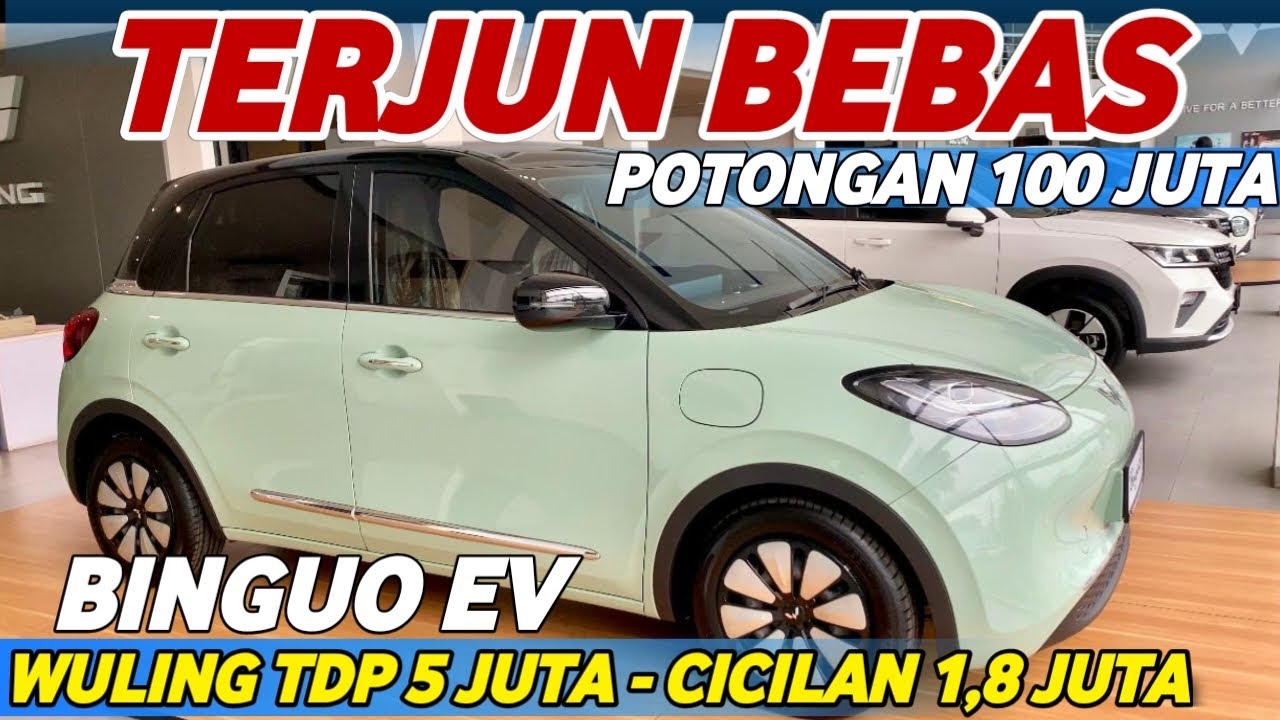 PERUSAK PASAR MOBIL LISTRIK‼️CICILAN 1,8 JUTA WULING BINGUO CLOUD AIR EV TURUN 100 JUTA NIK 2024