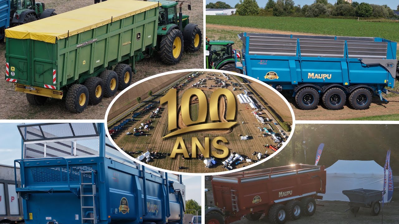 Le plus gros rassemblement de bennes Maupu de France, 100 ans, 100 bennes !