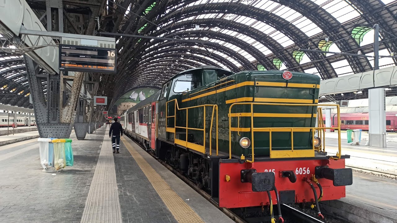 Manovra di ingresso per un invio con la D245 a Milano Centrale!