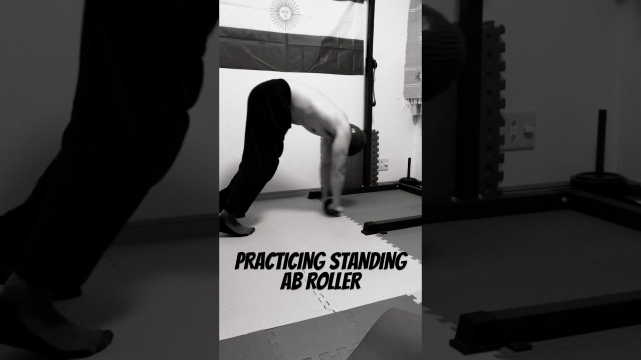 PRACTICING STANDING AB ROLLER🔥