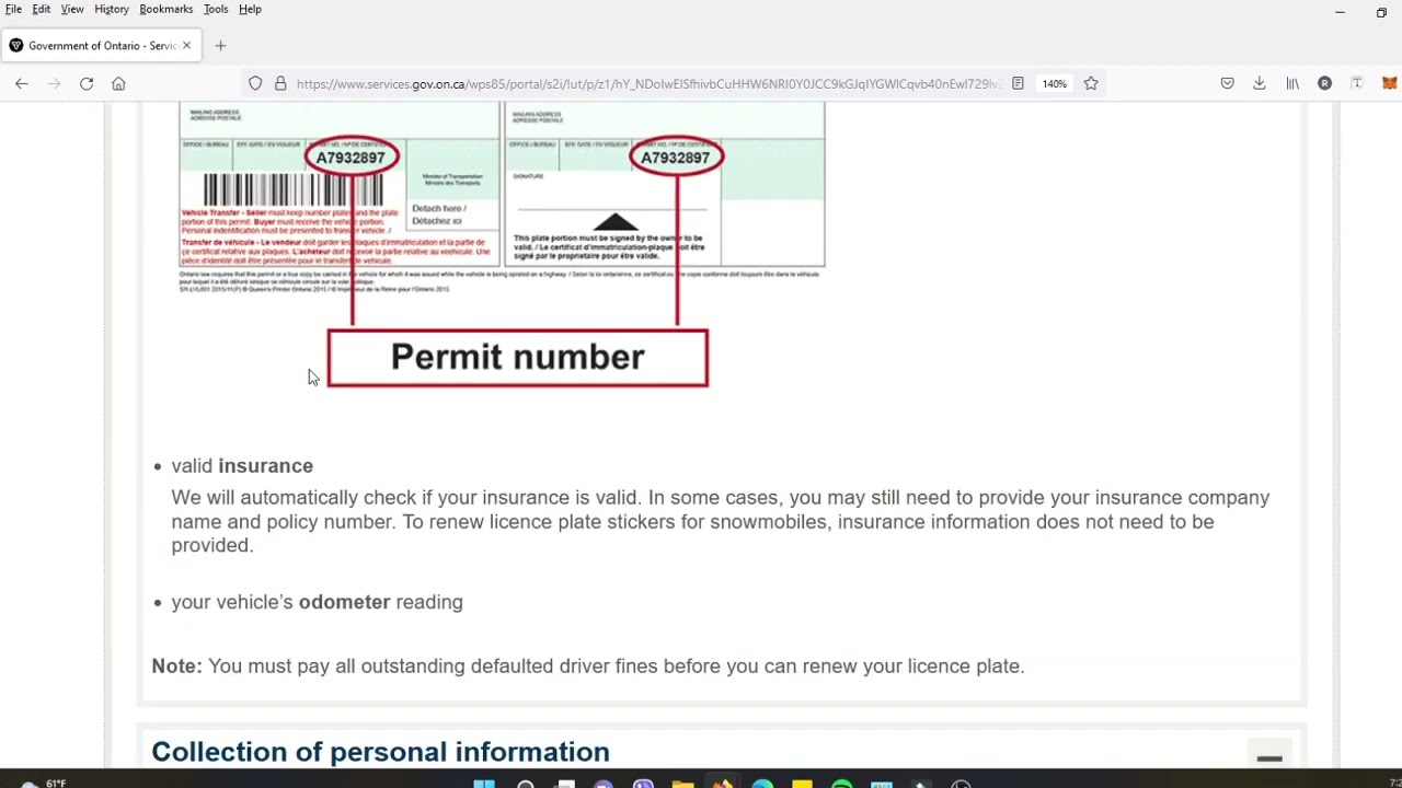 How and where to renew your License plates for Ontario Residents