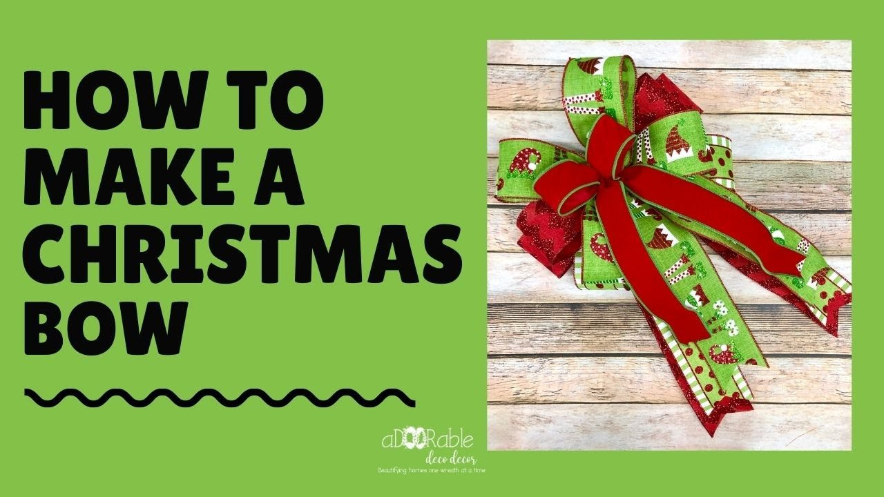 How to Make a Christmas Bow / How to Use EZ Bow Maker / DIY Christmas Bow